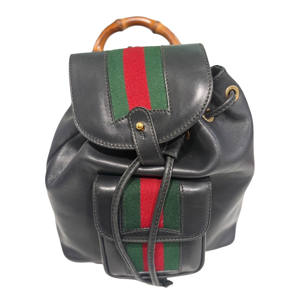 GUCCI Backpack- Bamboo Sherry Line RARE and AUTHENTICATED